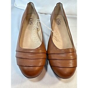 Cliffs Shoes by White Mountain Clara Brown Ballet  Flats Womens Wide Width 9W